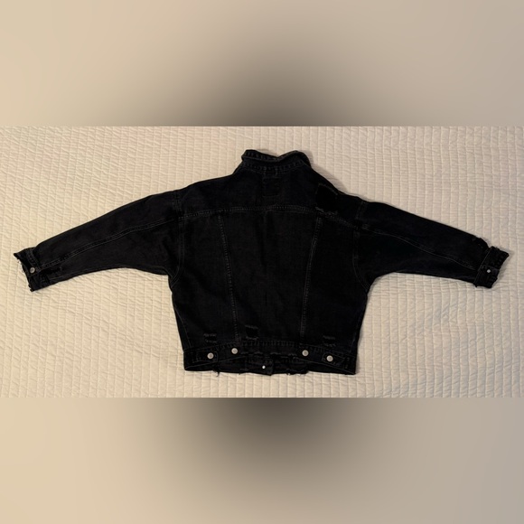Iris Basic & Contemporary - Black Denim Jacket M/L - Picture 2 of 5